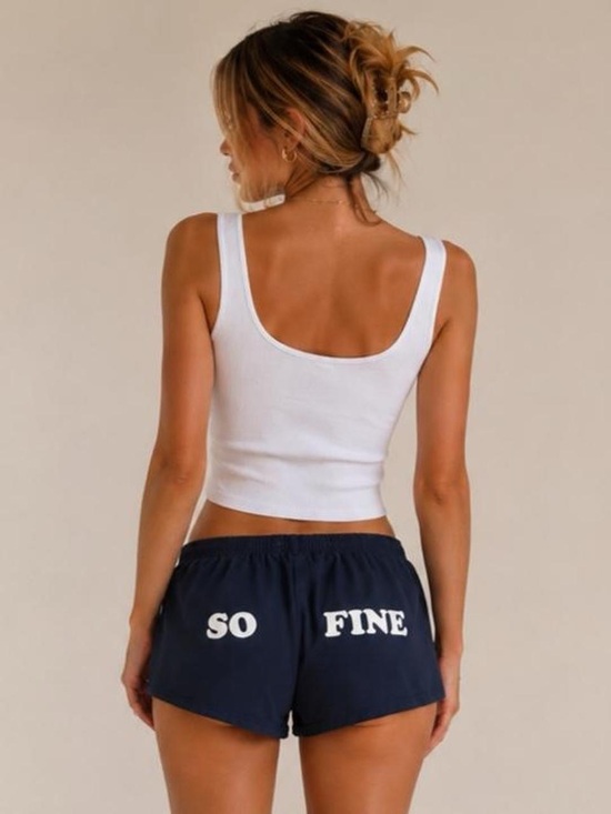 Soffe Pants - “So Fine “navy cotton shorts
